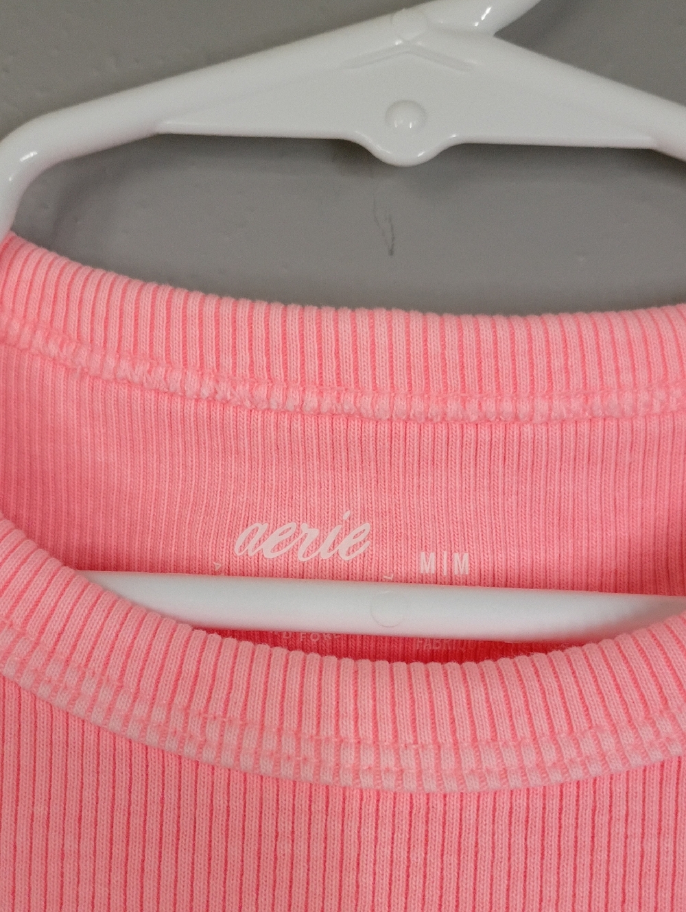 Aerie Bundle Of Ribbed Cropped Tank Top - Lime Green, Pink And Blue Size Medium - Picture 6 of 12